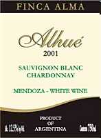 Alhu Sauvignon Blanc Chardonnay 2002, Finca Alma (Argentina)