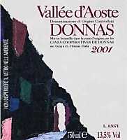 Valle d'Aoste Donnas Napoleone 2001, Caves Cooperatives de Donnas (Italy)