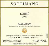 Barbaresco Pajor 2001, Sottimano (Italia)