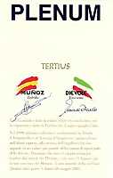 Plenum Tertius 1999, Dievole (Italia) Mu\~noz (Spagna)