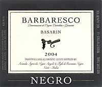 Barbaresco Basarin 2004, Negro (Piemonte, Italia)