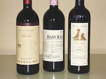 The three Barolos of our
comparative tasting