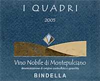 Vino Nobile di Montepulciano I Quadri 2005, Bindella (Tuscany, Italy)
