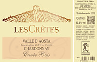 Valle d'Aosta Chardonnay Cuve Bois 2013, Les Crtes (Valle d'Aosta, Italia)