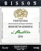 Portofino Bianchetta Genovese  Pastine 2016, Bisson (Liguria, Italia)