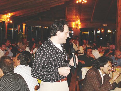 Antonello Biancalana durante la degustazione del Recioto della Valpolicella L'Eremita 2004