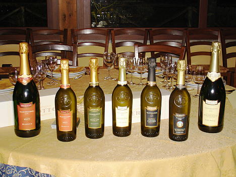 The Merotto's Proseccos of Merotto tasted during the event