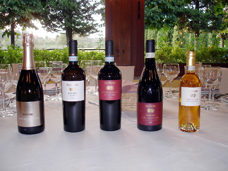I cinque vini di Fattori degustati nel corso dell'evento