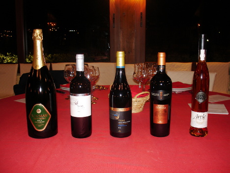 I cinque vini di Cavit degustati nel corso dell'evento