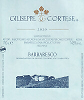 Barbaresco 2020, Giuseppe Cortese (Piemonte, Italia)